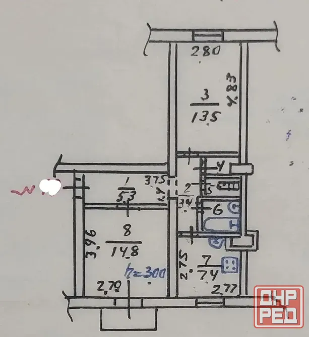 2 ком.сталинка ул.Николаевская Мариуполь - изображение 5