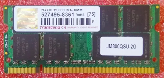 SO-DIMM DDR2 2Gb 800MHz (PC2-6400S) Transcend - Возможен обмен на 12шт нерабочей оперативной памяти Донецк