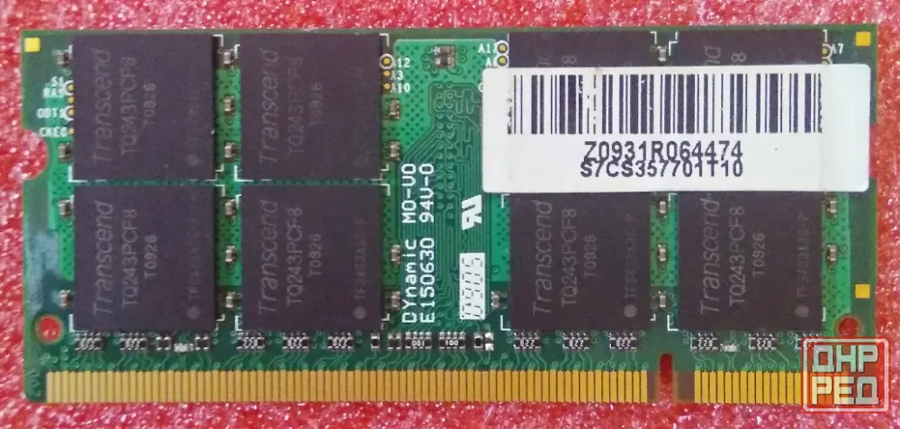 SO-DIMM DDR2 2Gb 800MHz (PC2-6400S) Transcend - Возможен обмен на 12шт нерабочей оперативной памяти Донецк - изображение 2