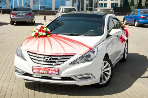 Аренда Авто На Свадьбу Соната от 700р./час (Hyundai Sonata Панорама) Мариуполь