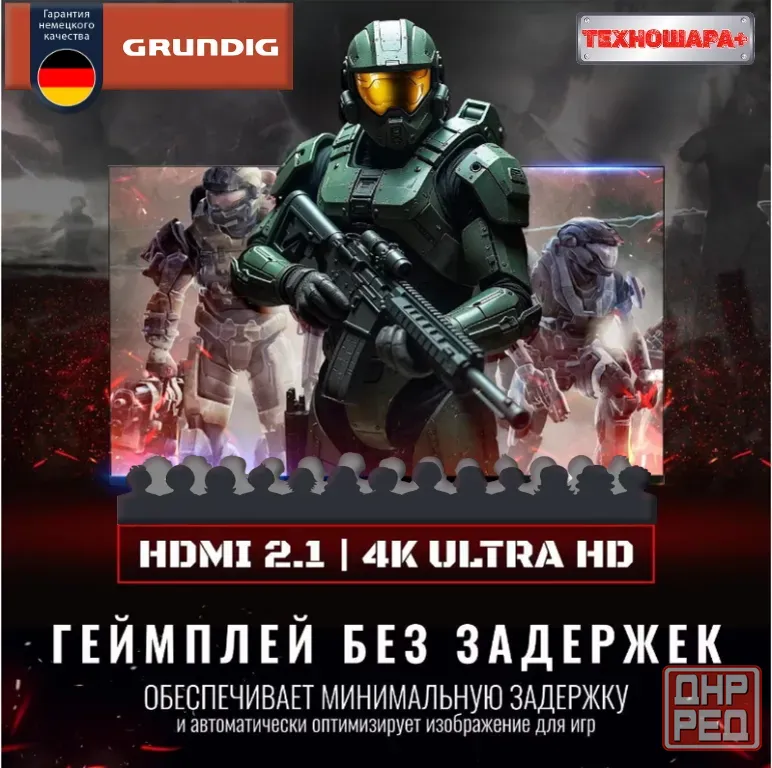 55" тв Grundig 55 Nano GH8100. Smart/GoogleTV|4K|HDR|Bluetooth|Голос Донецк - изображение 6