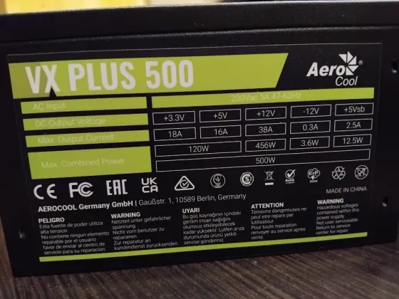 Aerocool vx plus 500w Макеевка