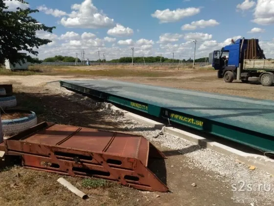 Установка автомобильных весов 60 тонн «схт» Самара