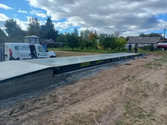 Установка автомобильных весов 60 тонн «схт» Самара