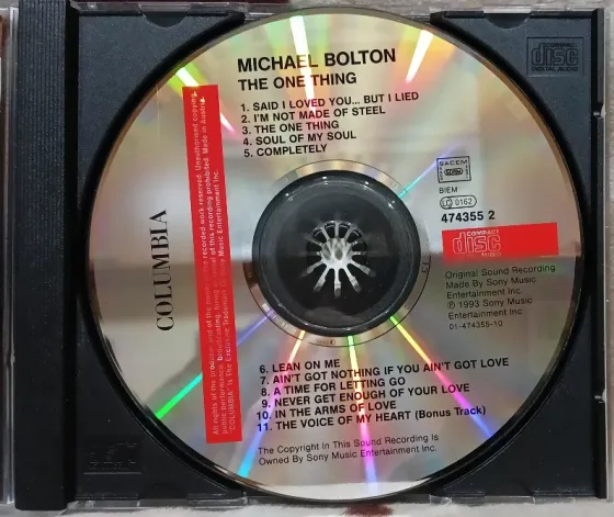 Michael Bolton (1993) The One Thing - CD, фирм.(Austria), рок баллады Макеевка