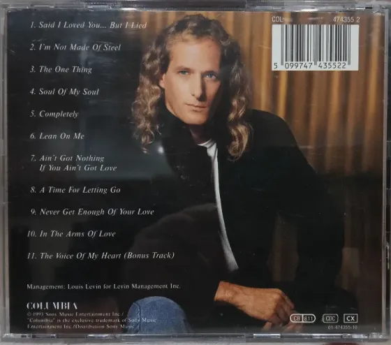 Michael Bolton (1993) The One Thing - CD, фирм.(Austria), рок баллады Макеевка