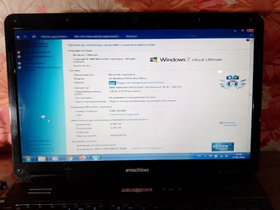 Ноутбук eMachines e625 15.6дюймов Донецк