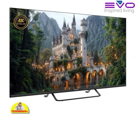 43" тв EVO TV 43 Black New. Smart/GoogleTV|4K|HDR|Bluetooth|Голос Донецк