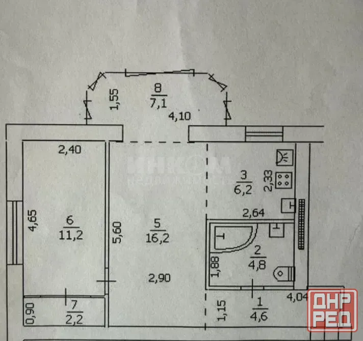 Продам 2к кв. Димитрова Луганск - изображение 9