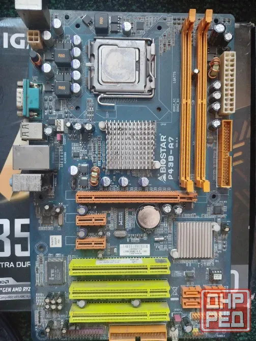 Метеринка p43b-a7 под ксеоны 775 сокет +4500 core 2 duo 2200гц Донецк - изображение 1