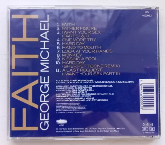 George Michael (1987) Faith - CD, фирм.(Austria), Pop Макеевка