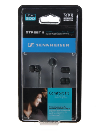 Наушники Sennheiser CX 200 Street II, вакуумные, внутриканальные, проводные, Оригинал Донецк