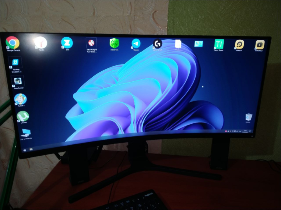 Игровой компьютер 16gb/rx 570 8gb/ryzen 5 2600/ m2 256/ hdd 1tb и монитор xiaomi 34 изогнутый Донецк