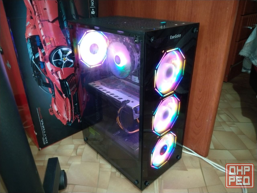 Игровой компьютер 16gb/rx 570 8gb/ryzen 5 2600/ m2 256/ hdd 1tb и монитор xiaomi 34 изогнутый Донецк - изображение 1