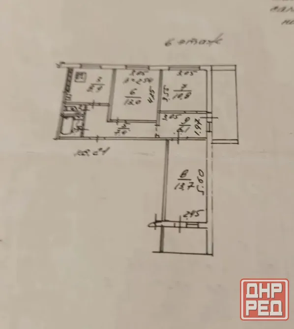 3х комн. кв., 6/9 этаж., Терешковой / Острровского, Гимназия -92 Донецк - изображение 8