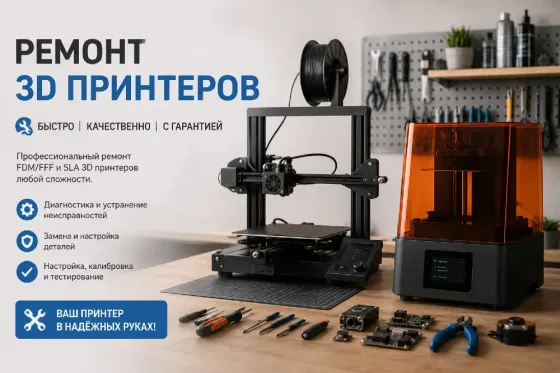 Ремонт и модернизация 3Д принтеров Донецк