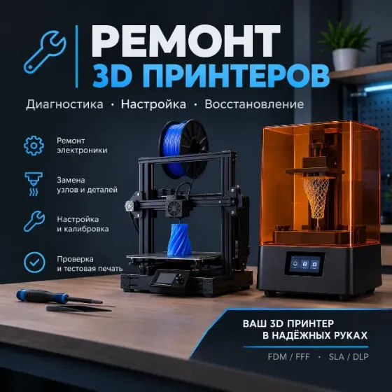 Ремонт и модернизация 3Д принтеров Донецк