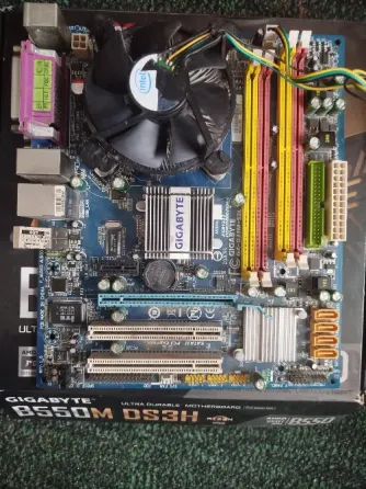 Материнка GIGABYTE GA-G33M-S2L +core 2 duo7500 3000гц Донецк