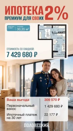 Квартиры-студии в жк Половецкий. Военная ипотека 2 %. Донецк