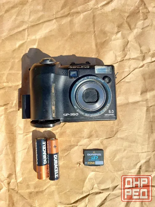 Olympus SP-350 - рабочая винтажная камера 8 Мп Донецк - изображение 2