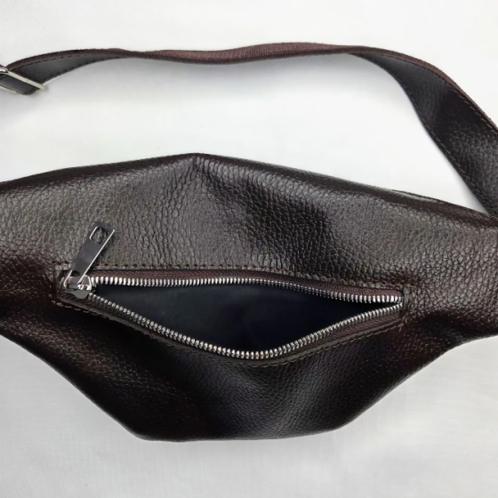 Сумка поясная кожаная Loran Rouge, 30x15 см, унисекс, мужская, женская Донецк