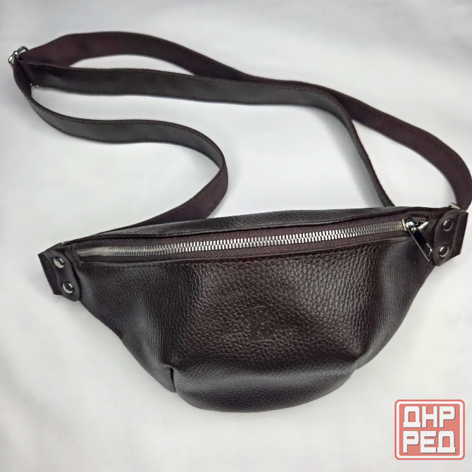 Сумка поясная кожаная Loran Rouge, 30x15 см, унисекс, мужская, женская Донецк - изображение 3