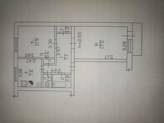 Продается 2 - х комнатная квартира, ул. Сомова, мкр. Азотный Донецк
