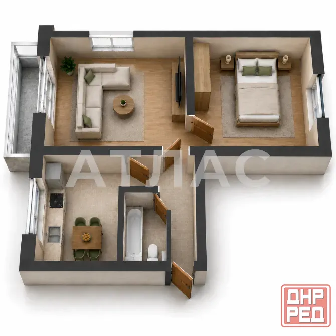 2-к квартира, 4/5 этаж, 44м², арт. 136835728 Мариуполь - изображение 10