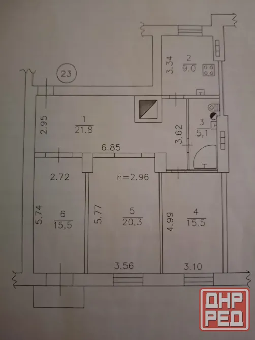Продажа 3-х квартиры 90м2 центр Донецка., Бульвар Пушкина (Гурова,16) Донецк - изображение 8