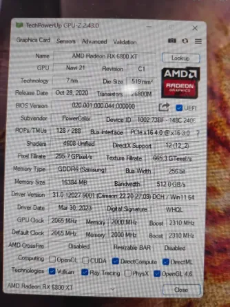 Видеокарта RX 6800xt 16гб Донецк