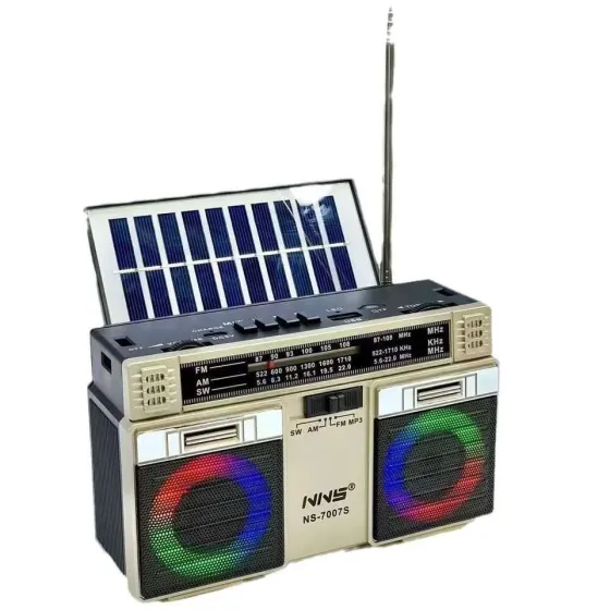 Радиоприемник NNS-7007S Bluetooth, USB, SD, с солнечной панелью, аккумуляторный Донецк