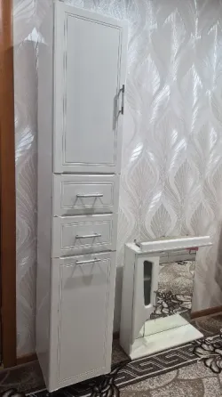 Шкаф пенал, зеркало, раковина для ванной Шахтерск