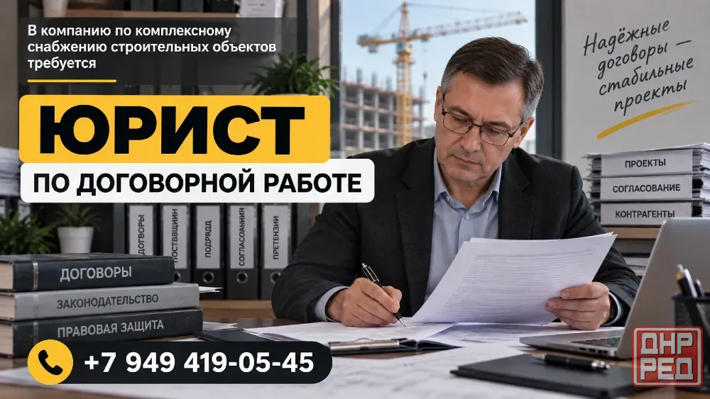 Требуется юрист по договорной работе Донецк - изображение 1