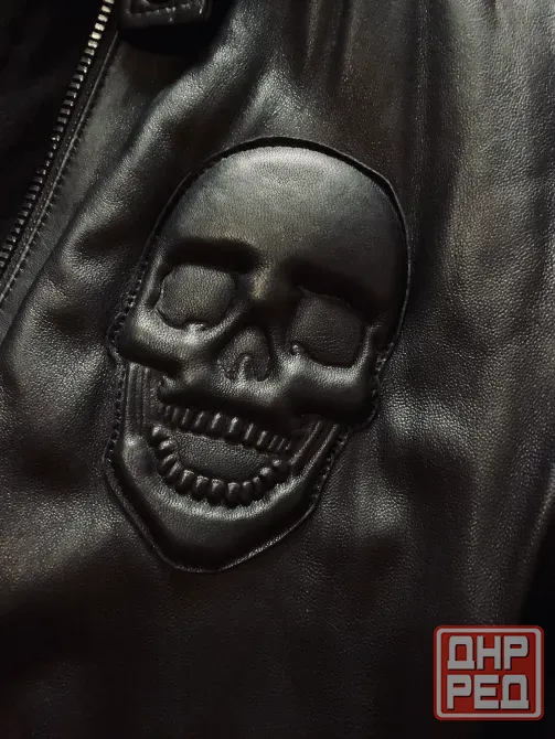 Кожаный мужской бомбер Philipp Plein - Оригинал - Италия - Идеал Донецк - изображение 4