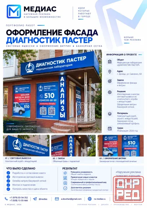 Изготовление наружной рекламы в днр | печать на баннере и пленке | монтаж Донецк - изображение 5
