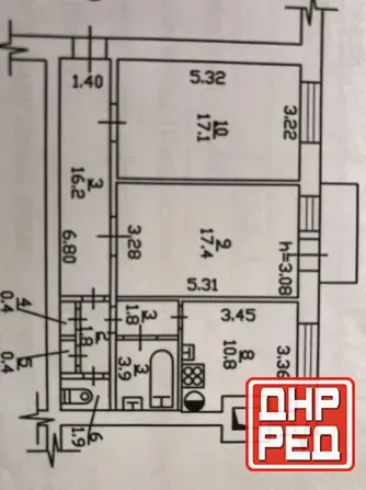 Продам 2 к.кв 68 кв м Челюскинцев Донецк - изображение 3