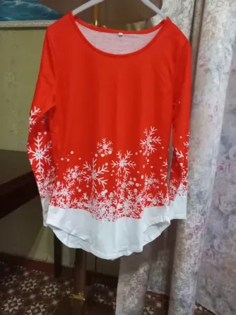 Кофта туника с зимним принтом Донецк