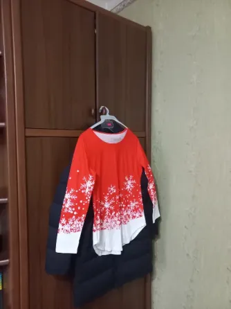 Кофта туника с зимним принтом Донецк