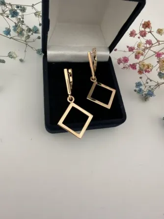 Серьги - ромбы Горловка