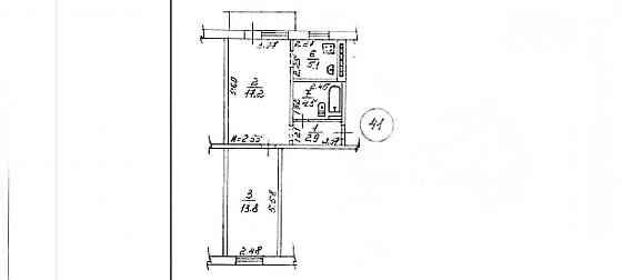 2-комн. квартира, 44,3 м², 4/5 этаж Мариуполь