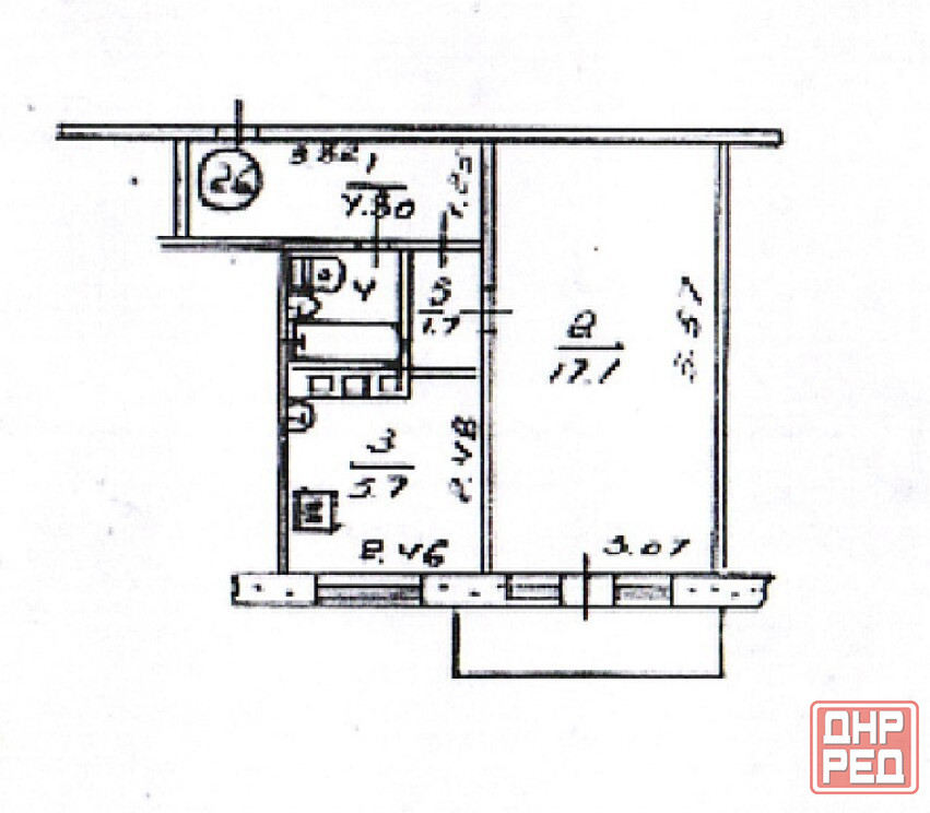 1-комн. квартира, 31,9 м², 2/5 этаж Мариуполь - изображение 9