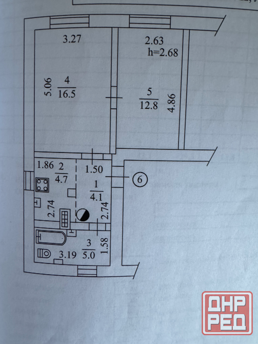 Продам двух комнатную квартиру на Азотном. Донецк - изображение 8