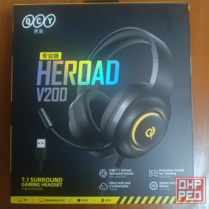 QCY Heroad V200(H4GM)Professional 7.1 Surround Gaming Headset Донецк - изображение 2