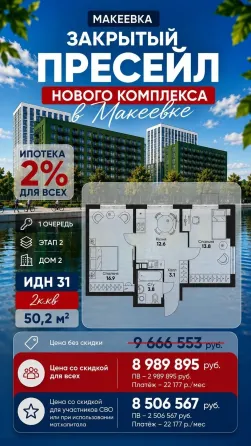 Ипотека 2% Макеевка