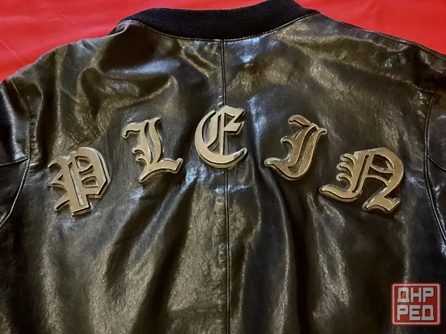 Кожаный бомбер Philipp Plein - Оригинал Донецк - изображение 4