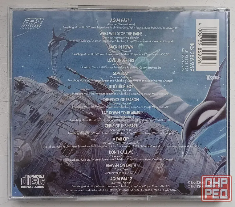 Asia (1992) Aqua - CD, фирм.(Germany), Prog.rock Макеевка - изображение 2