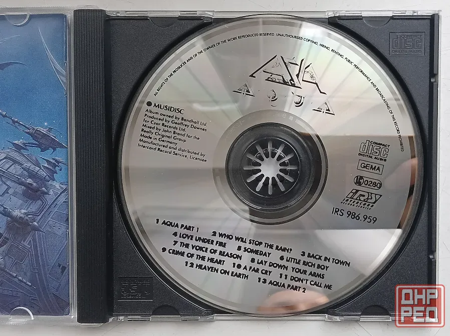 Asia (1992) Aqua - CD, фирм.(Germany), Prog.rock Макеевка - изображение 3