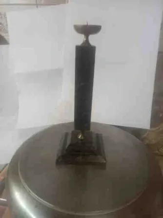 Подсвечник раритет ссср 60гг(мрамор,бронза) 19*7,5см,отл.сост. Донецк