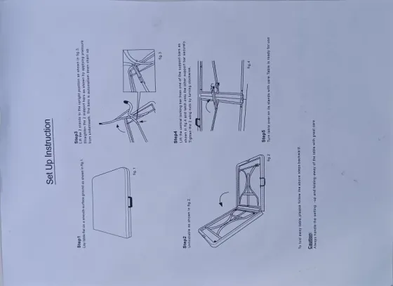 Складной стол LOGIS с двумя складными лавками. Донецк