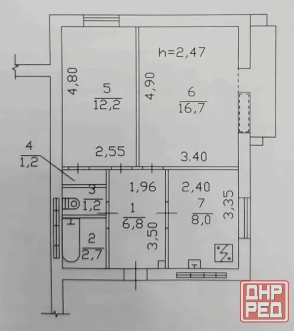 Продается 2к.кв. пр.Ильича, ор-р маг. Пакет. Донецк - изображение 8